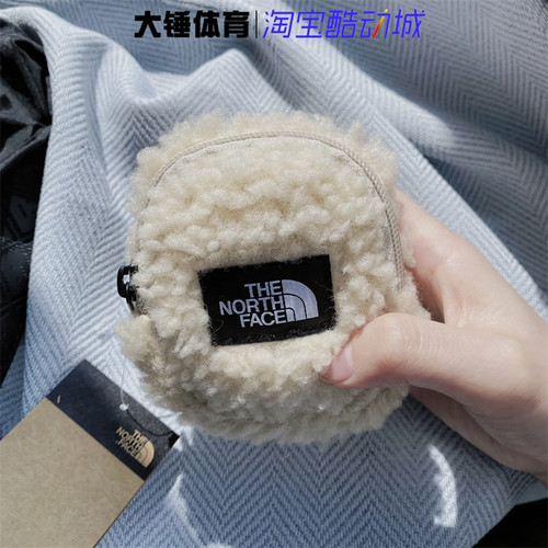 北面THE NORTH FACE【清仓】徽标装饰羊羔绒挂饰包耳机包NG2PM50E