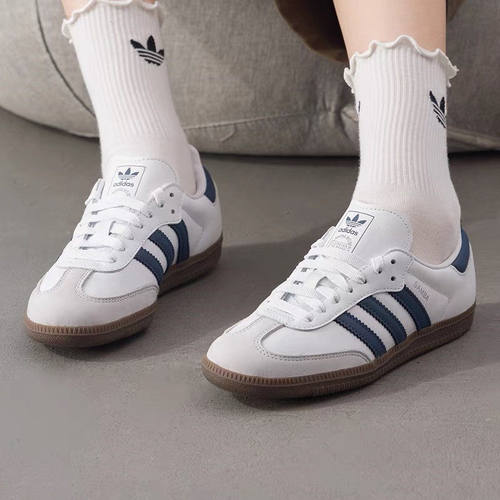 Adidas/阿迪达斯originals Samba OG男女白蓝时尚休闲板鞋JH5688