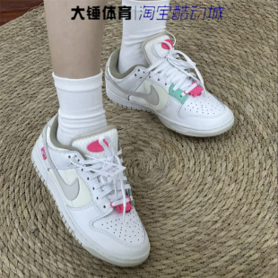 耐克Dunk DX6060 Low女鞋 百搭休闲板鞋 121 白色舒适轻便时尚 Nike