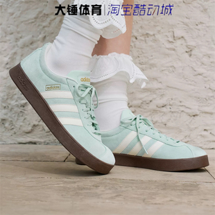 Adidas/阿迪达斯Vl Court Classic绿色舒适百搭低帮板鞋KH5552