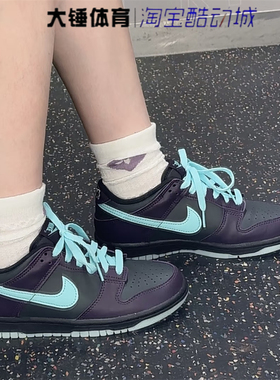 Nike/耐克Dunk Low女鞋紫色时尚舒适百搭休闲板鞋FB9109-013