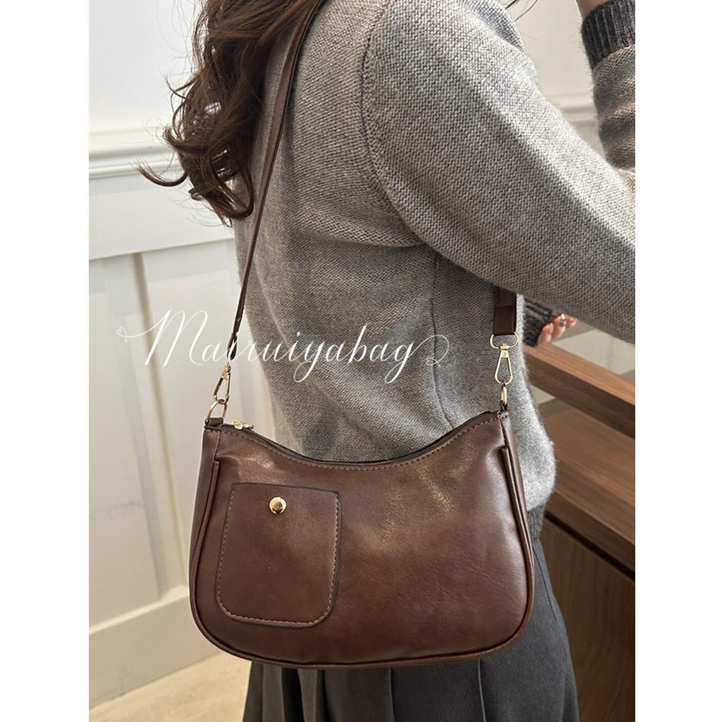 质感通勤小众设计复古单肩腋下包