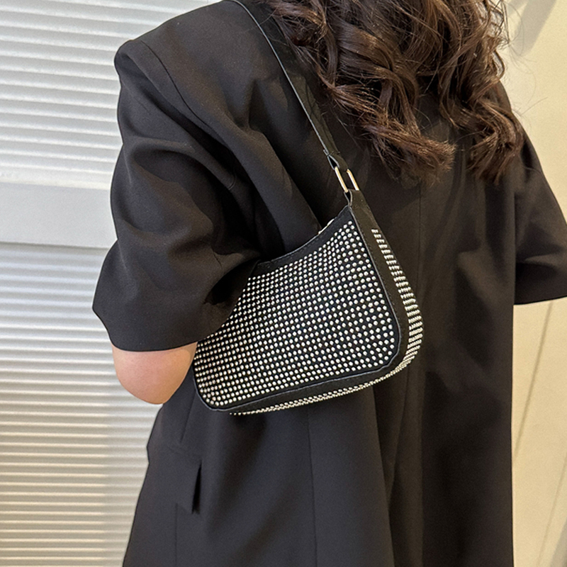 麦瑞雅时尚镶钻小众通勤腋下包