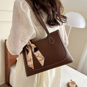 韩国通勤包包女2024新款 夏简约托特包学生上课大容量单肩购物袋包