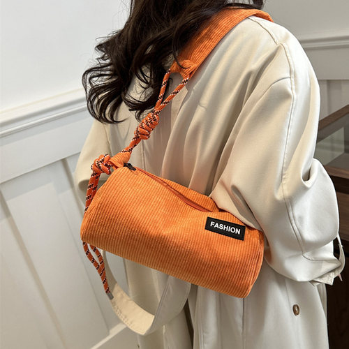 麦瑞雅彩绳百搭单肩斜挎枕头包