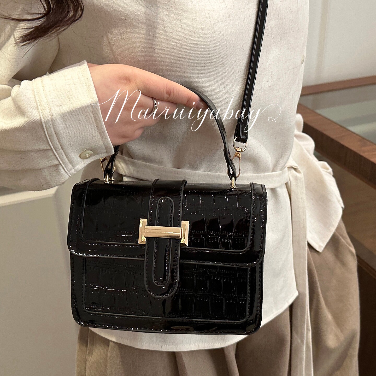 2026春季新款韩版潮个性手提包洋气女包时尚简约时尚单肩斜挎包