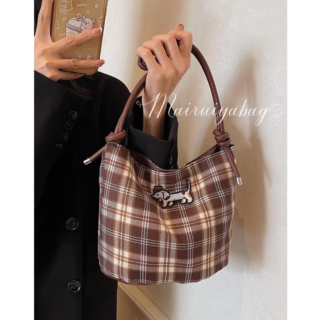 麦瑞雅时尚腊肠狗单肩斜挎水桶包