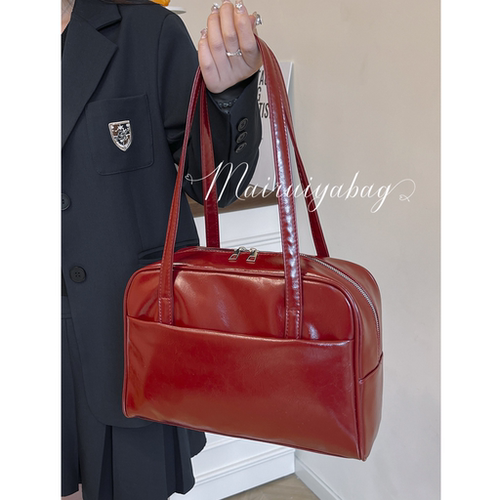 百搭通勤风复古大容量手提托特包