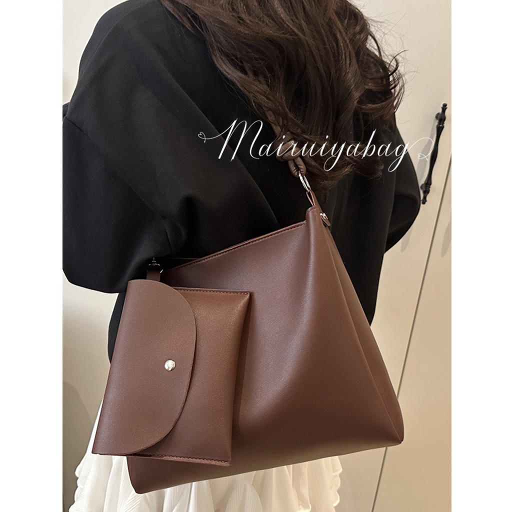 大容量通勤包包女式2024新款潮夏天时尚单肩腋下包百搭子母托特包