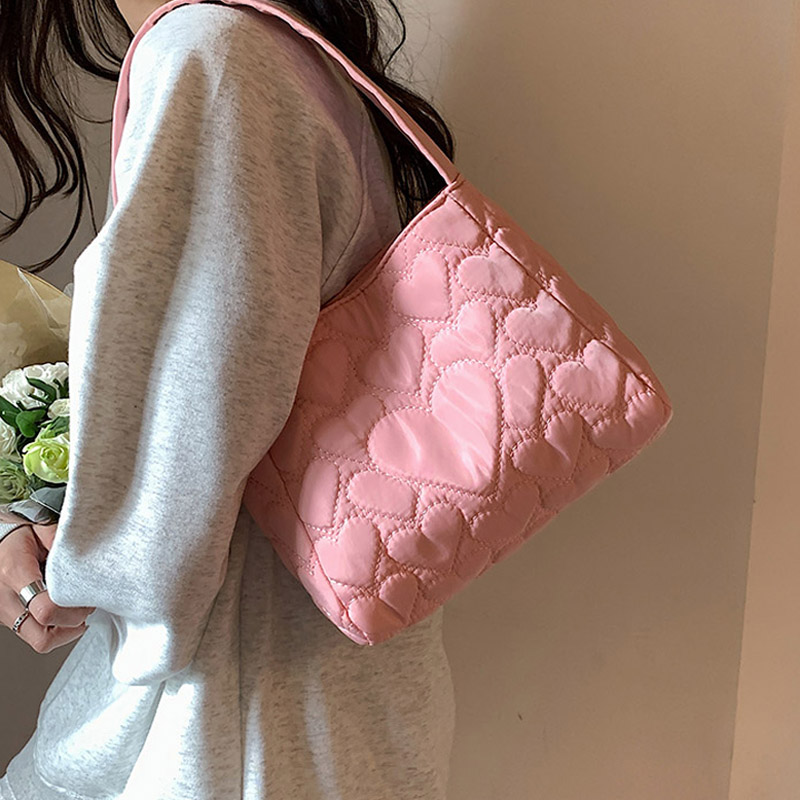 麦瑞雅牛津布爱心托特便当腋下包