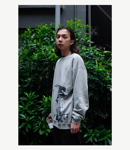 摇滚明星复古卫衣圆领加厚