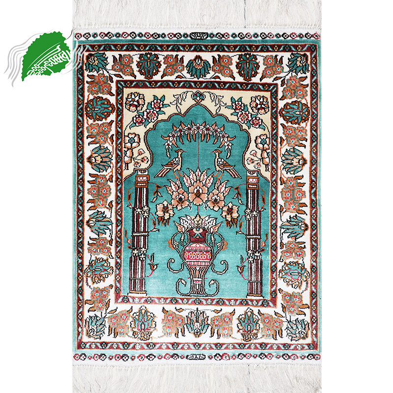 亿丝手工波斯挂毯别墅客厅卧室书房小尺寸家用欧美土耳其真丝地毯