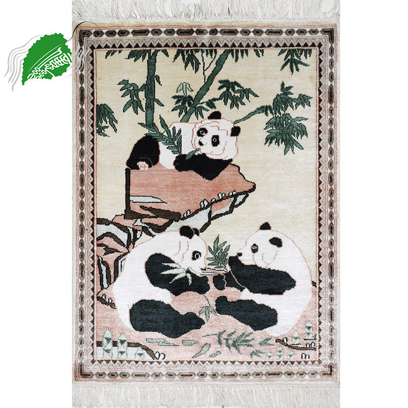 设计地毯蚕丝床真丝高密度床边地毯客厅欧美杏色植物花卉手工织造,居家布艺,地毯,淘宝优惠券,粉丝福利购,淘宝优惠卷