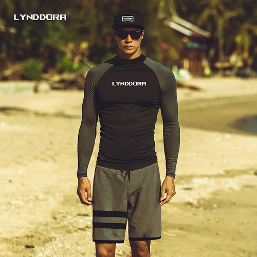 防晒长袖泳衣速干潜水服冲浪服男