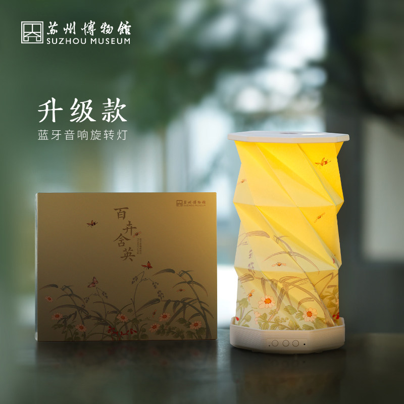 百卉含英蓝牙音箱旋转灯