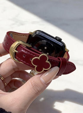 适配vivo watch gt2小米9pro表带红米watch56四叶草皮华为fit4女