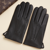 男士 鹿皮真皮手套海宁2023冬季 新品 保暖防风开车汽车加厚玩雪休闲
