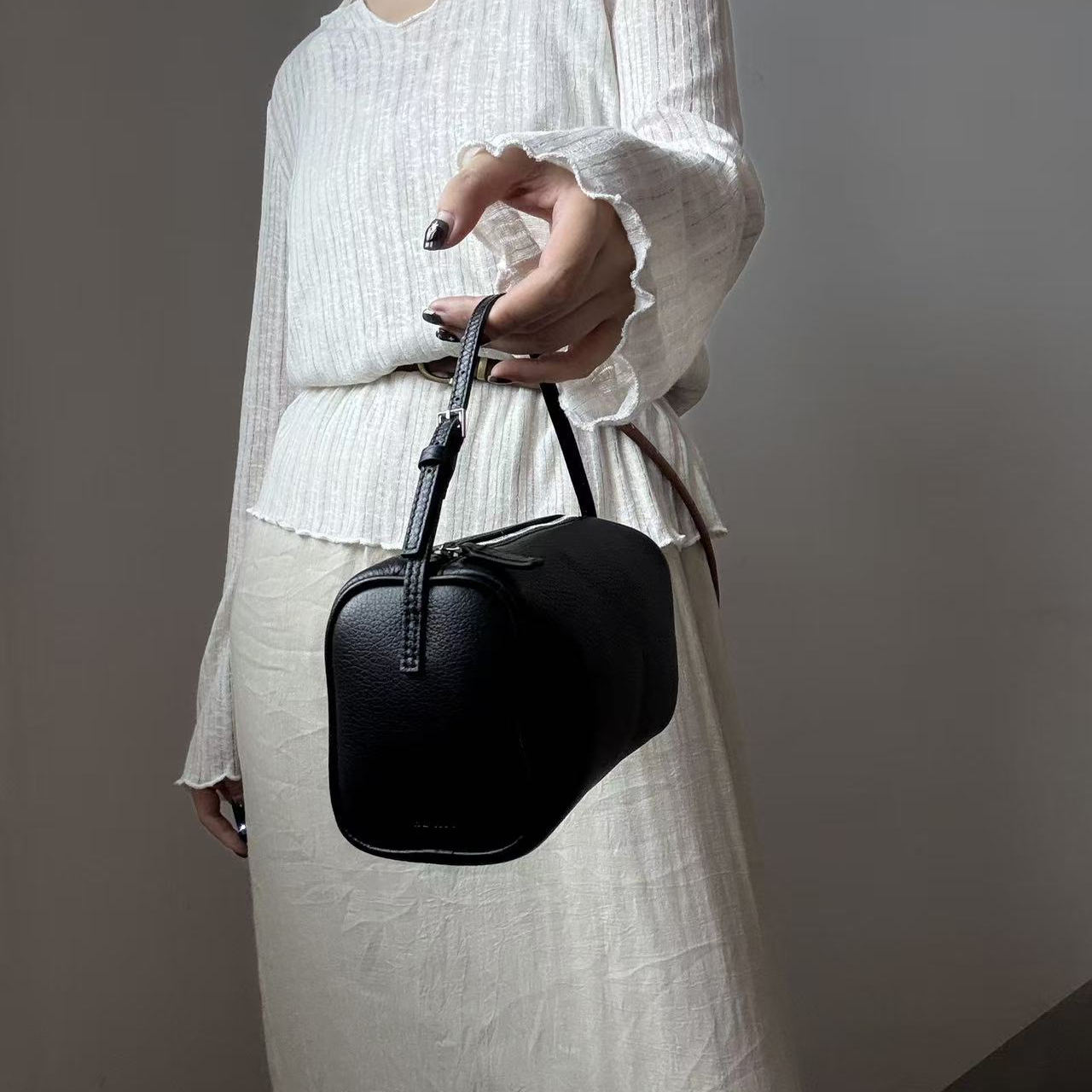 TR90sROW极简铅笔包复古简约小众