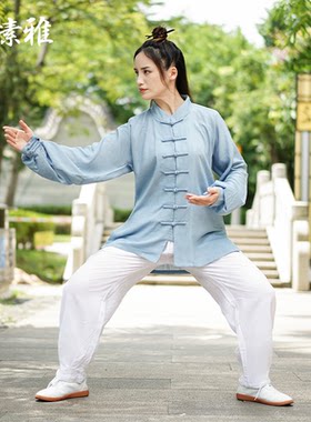 2025新款棉麻套装太极服