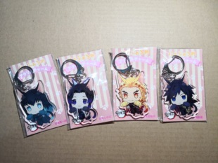 日谷现货 鬼灭之刃 猫耳 Q版亚克力挂件 义勇炼狱时透胡蝶 日版