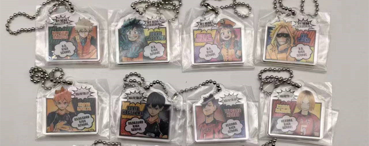 日谷现货 jump shop 排球少年 JS全明星原画挂件 JF2019扭蛋 日版