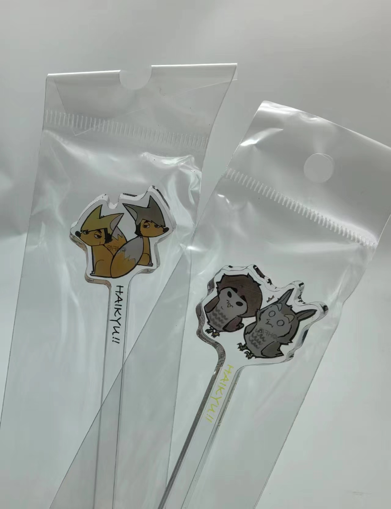 日谷现货 排球少年 jump shop 限定 JS  饮料搅拌棒 Q版 吉祥物