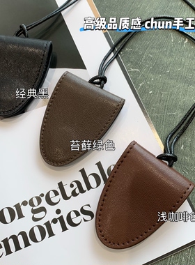 WTHEONE凹造型神器高品质植鞣羊皮纯手工挂脖磁吸挂件配饰眼镜夹