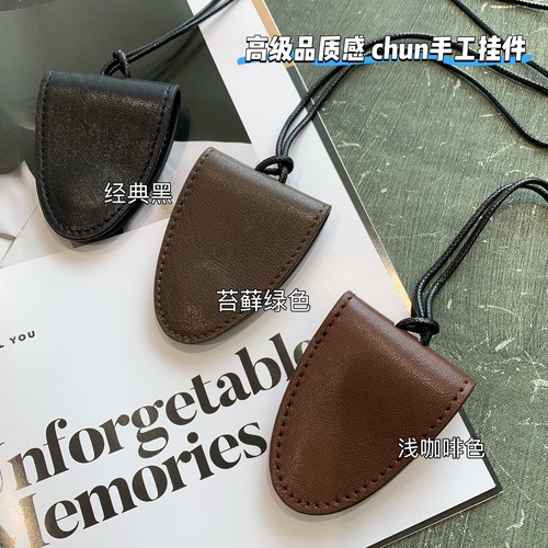 WTHEONE凹造型神器高品质植鞣羊皮纯手工挂脖磁吸挂件配饰眼镜夹
