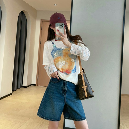 WTHEONE设计感轻薄凉感防晒空调衫宽松假两件长袖T恤女2026新款夏