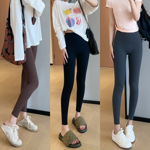 WTHEONE L家同款一片式无中缝高弹5A级抗菌九分瑜伽裤女2026新款