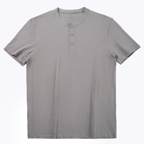 Бамбуковая хлопковая ретро футболка для спортзала, короткий рукав, в американском стиле