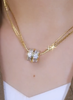 百搭小蛮腰锆石项链爆款锁骨链