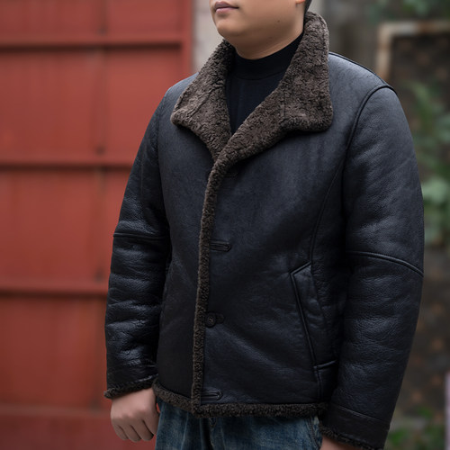 25107皮毛一体男士原生态皮草