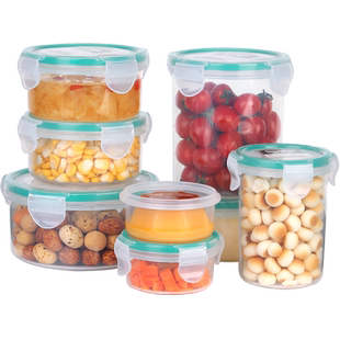 乐亿多保鲜盒微波炉加热饭盒宝宝辅食盒小容量便携蘸料食品留样盒