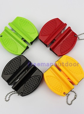 小磨刀石 迷你快速磨刀器 便携户外式 粗细多功能磨刀石