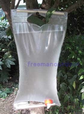 木棒水袋10L 10升 双木棍水袋 饮用水袋 露营 烧烤 水桶 水囊户外