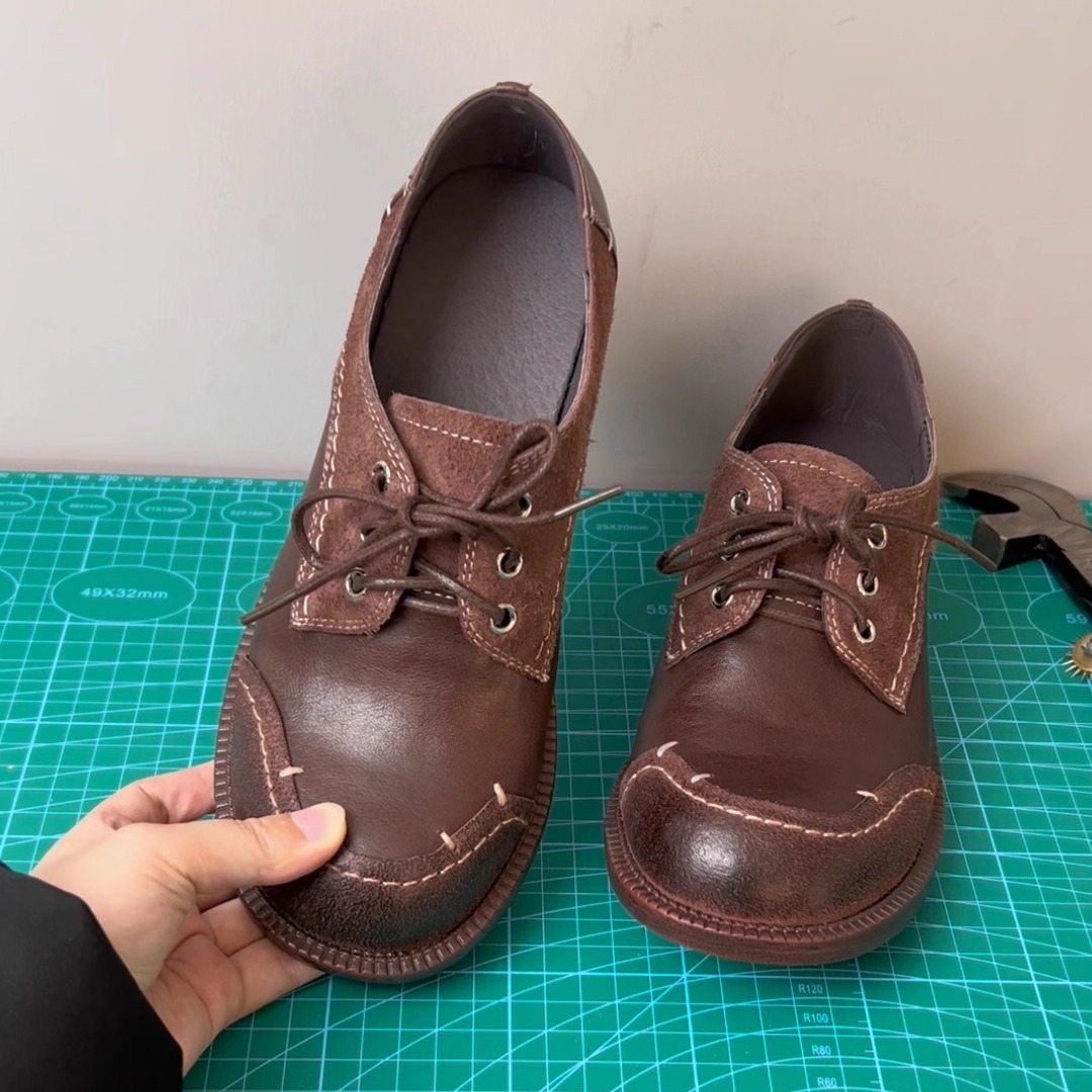 复古皮系带勃肯鞋女舒适暴走