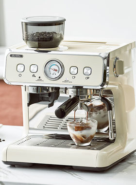 Barsetto百胜图02二代研磨一体意式半自动咖啡机家用小型蒸汽式