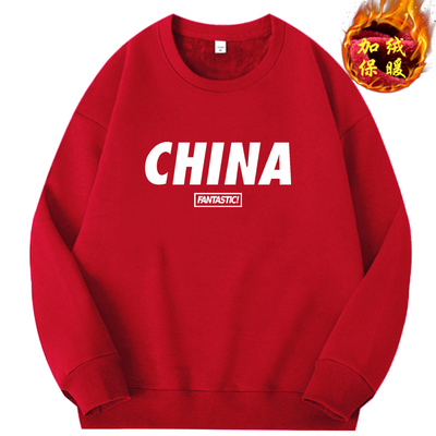 宽松新款潮牌加绒加厚卫衣