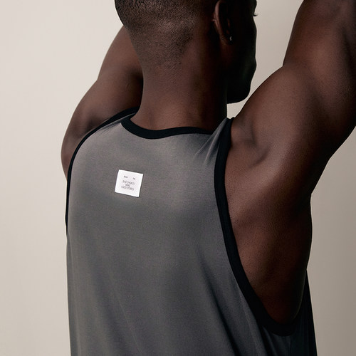 Blessed Folks四季美式极简轻薄透气速干标签男运动背心