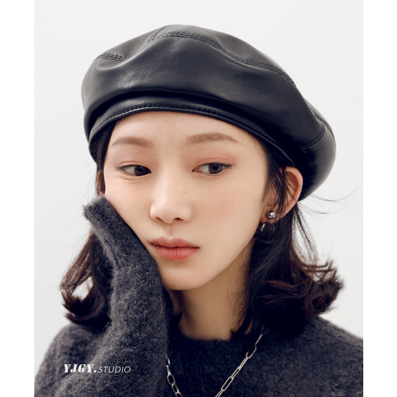 贝雷帽印计谷羽贝雷帽女