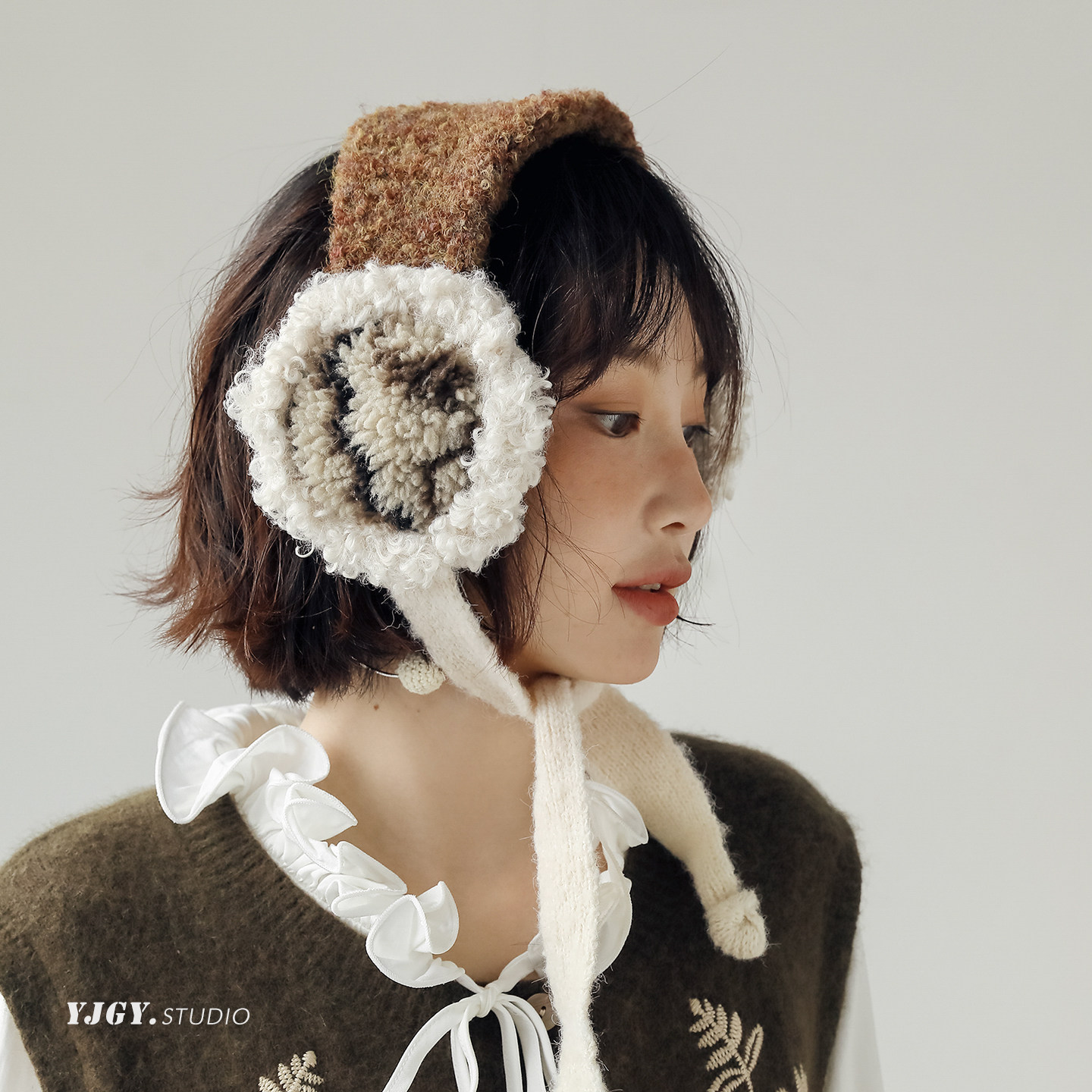 印计谷羽设计师原创款针织仿羊羔保暖耳包冬季防冻耳套防风护耳罩,服饰配件/皮带/帽子/围巾,耳套,淘宝优惠券,粉丝福利购,淘宝优惠卷