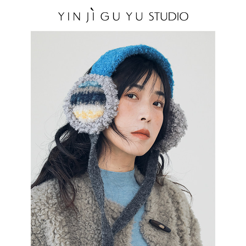 印计谷羽 设计师原创自留 仿羊羔毛针织护保暖耳套冬季防风护耳罩,服饰配件/皮带/帽子/围巾,耳套,淘宝优惠券,粉丝福利购,淘宝优惠卷