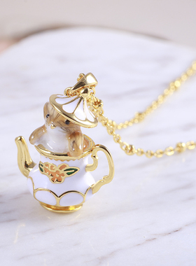 BILLSKINNER女茶壶小老鼠项链