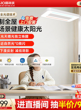 孩视宝护眼灯立式大路灯全光谱E5学习儿童专用台灯书桌阅读落地灯