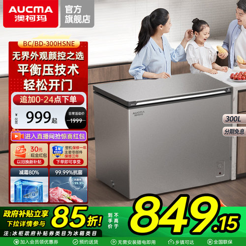 澳柯玛300升大冰柜减霜