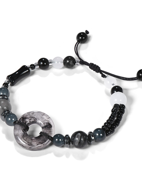 NRO新中式平安扣黑色手链