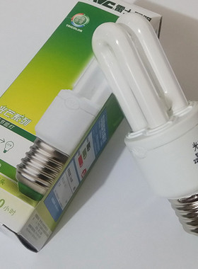 雷士照明YPZ220/3 5 8 12W-2U节能灯管E27 E14螺口直管三基色灯泡