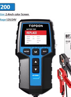 TOPDON BT200/BT100 Battery Tester Charging Cranking Test