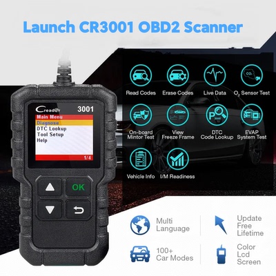 LAUNCH X431 Creader CR3001 OBD2汽车全功能读码卡 终身免费更新